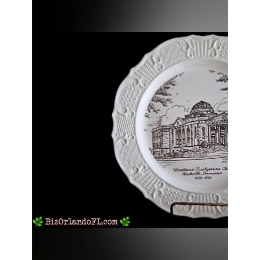 VINTAGE: 100th Anniversary Commemorative Plate Woodland Presbyterian Tennessee